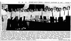 1961 Guam Commissioners & Assistants