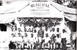 Municipal Saipan Administration: Tun Ignacio: front row, fourth from the left.
